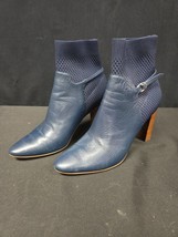 Cole Haan Camille Ankle Boots Booties Shoes Womens Size 10 Blue Leather ... - $44.95