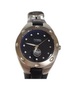 Vtg Fossil Blue PR-5102 Mens Watch MGD Miller Genuine Draft 40mm New Bat... - £33.61 GBP