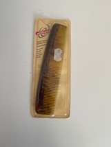 Vintage Wilhold Brown Smooth Teeth Old Stock Hair Comb #17801 New Tortoise - $18.71