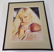 Paris Hilton 2004 Guess by Marciano Framed 11x14 ORIGINAL Vintage Advertisement - £27.77 GBP