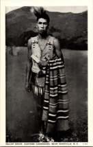 Vtg Postcard, Indian Brave, Eastern Cherokees, Near Asheville, N.C. - £5.03 GBP