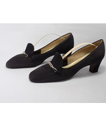 WOMENS FORMAL BLACK SHOES BLOCK HEEL Size 7 1/4 by AAA Width by Naturalizer - $221.47 MXN