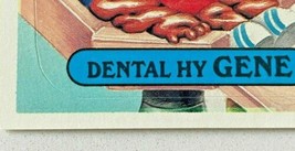 1987 Topps Garbage Pail Kids 458a Dental Hy Gene Trading Card Green Bar Error - £10.86 GBP