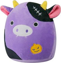 Purple Vampire Cow 8&quot; Halloween Stuffed Animal Plush Pillow - $12.87