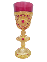 7&quot; Filigran Style Greek Orthodox Standing Crucifix Design Altar Vigil Oi... - $44.53