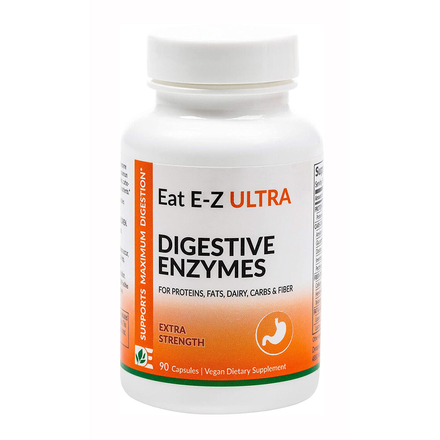 Dynamic Enzymes Eat E-Z Ultra Digestive Enzymes, 90 Capsules - $35.98