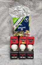 Vtg Spalding 1986 Touring Pro Golf Balls Box of 9 Balls New In Original Box Tees - £11.70 GBP