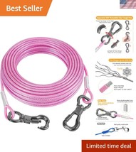 70FT Anti-Rust Reflective Dog Tie Out Cable - Heavy Duty for Outdoor Fun - $46.00