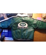 New York Jets Child&#39;s Size 3T NFL Jacket Simulated Leather Nylon Interio... - $39.95