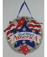 FabriCreations 2355 God Bless America Red White Blue Star Round Fabric D... - £17.57 GBP