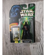 Star Wars Power Of The Force Darth Vader Figure with Flash Back Photo - £4.62 GBP
