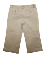 Women&#39;s Size 14 George Me by Mark Eisen Crop Tan Beige Capri Stretch Mid... - $15.57 CAD
