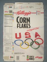 2004 Mt Kellogg&#39;s Cereal Box Corn Flakes Usa 2004 Olympics [Y155C14u] - £12.86 GBP