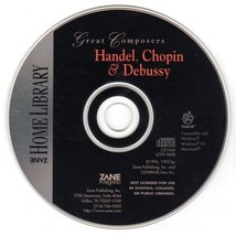 Zane: Great Composers: Handel, Chopin &amp; Debussy (Win/Mac) - NEW CD in SLEEVE - £3.18 GBP