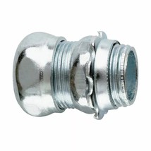 1&quot; Zinc Plated Steel Non-Insulated EMT Compression Connector, NEW - $102.52 MXN