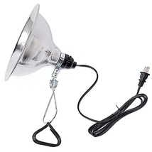 Clamp Lamp Light With 8.5 Inch Aluminum Reflector Up To 150 Watt E26 Socket (No  - £14.32 GBP