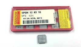 SPG 424 H13A Sandvik Coromant (Pack of 10) SPGN 120316 - £54.46 GBP