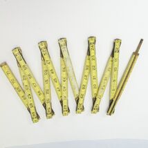 Wood Brass Extension Folding Ruler 905-6 M Klein &amp; Sons 72" plus  6"  Ye... - $16.65
