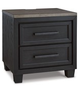 Foyland - Black / Brown - Two Drawer Night Stand - $7,498.80 MXN
