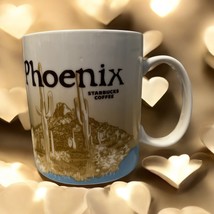 Starbucks Phoenix Arizona Global Icon City Mug Saguaro Cactus 16oz 2010 EUC - $19.79
