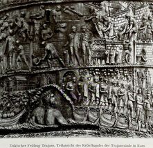 1927 Dacian Wars Trajan Battle Relief Antique Print Ephemera DWM7D - $91.72 MXN