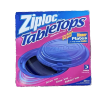 Ziploc TableTops Dishware with Lids Dinner Plates Snap n&#39; Seal Lids/3 pl... - $633.30 MXN