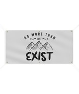 Personalized Vinyl Banner &quot;Do More Than Just Exist&quot; Inspired Home Decor ... - £41.30 GBP+
