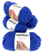 Bernat Yarnspirations Blanket Yarn Navy Marine Lot of 4 Skeins 432 Total... - $39.59