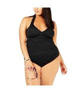 LRL Lauren 2PC Tankini Beach Club Halter Top Tummy Control High Waist Bo... - £34.39 GBP