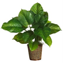 29 Inch Large Leaf Philodendron Silk Plant Real Touch - £141.70 GBP