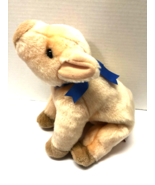 Ty Baby Blue Ribbon 12&quot; KNUCKLES The Pig Plush Figure - £11.86 GBP