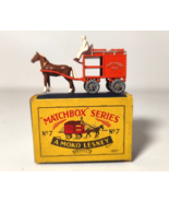 Matchbox Lesney No 7 Horse Drawn Milk Float Moko Box Vintage 1950s Diecast - €51,16 EUR