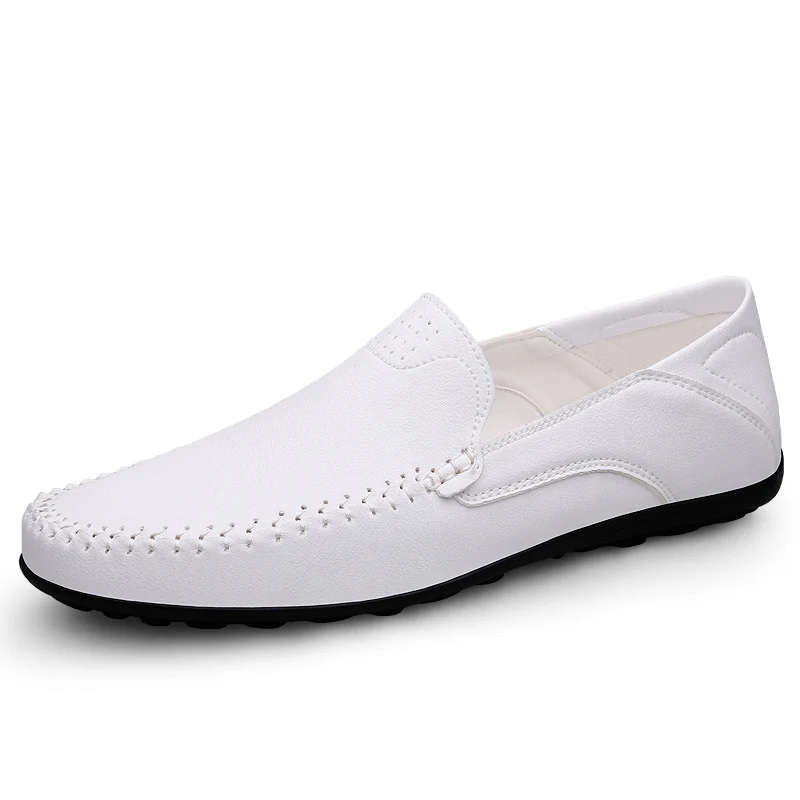 Leather Men Shoes Casual Luxury Italian Soft Men Loafers Handmade Moccas... - £25.64 GBP