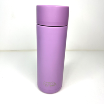 Frank Green 20 oz Reusable Water Bottle Ceramic Push Button Lid Lavender... - $29.69