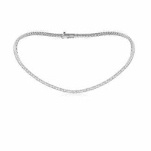 ANGARA Natural Diamond Necklace in 14K White Gold (G, VS2 | 13.65 Ct) - £22,340.99 GBP