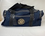 Kipling Large Expandable Duffle Bag Gym Travel Luggage Carry On Navy Blue - £45.55 GBP