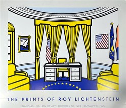 Roy Lichtenstein Oval Office Offset Lithograph on Cardboard Trump Biden Art - £76.62 GBP