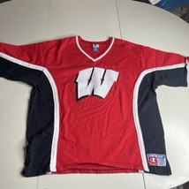 Vtg NCAA Wisconsin Badgers Sz XL ￼Champion Sewn Basketball Shooting Shir... - £18.36 GBP