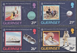 ZAYIX Great Britain Guernsey 449-452 MNH Europa Ships Communications 012922S09M - £2.27 GBP