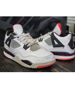 2018 Jordan Retro IV White/Black Basketball Shoes BQ7669-116 Kid Toddler... - $64.15 CAD