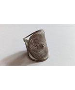 Kaya handmade filigree sterling silver statement ring - £69.62 GBP