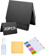 20Pcs Mini Chalkboard Signs For Food, Reusable And Reserved Table, Place... - £29.84 GBP