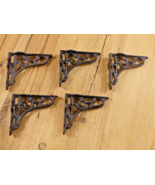 5 Antique Style Brace Wall Bracket Cast Iron Brackets SMALL 3 1/2&quot; X 3 7/8&quot; - £18.91 GBP