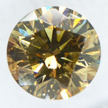 Round Cut Diamond Natural Fancy Brown Color Loose 1.50 Carat VS2 IGI Certificate - £1,933.98 GBP