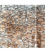 Map Pyrenees Mountains Southern France Rare 1914 Lithograph WW1 Era WHBS - €69,72 EUR