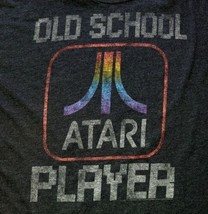 Atari Old School Player Junk Food Measures 23&quot; x 27&quot; Faded Black Shirt JunkFood - £11.60 GBP