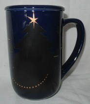 Davids Tea Blue Navy Tree Colour Color Changing Nordic Mug With Lid 16 Oz - £31.26 GBP