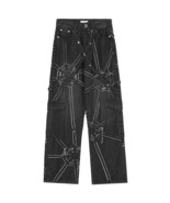 Spider Web Construction Cargo Jeans - $59.99