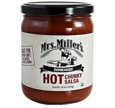 Mrs. Miller's Hot Chunky Salsa, 2-Pack 16 Oz. Jars - $26.68