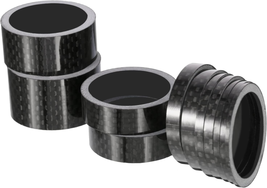 Bike Carbon Fiber Headset Spacer Bicycle 11 Pieces  1-1/8 Inch 20 15 10 5 3 2 1  - £13.63 GBP